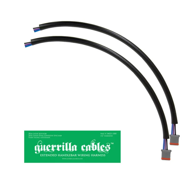 Guerrilla Cables Turn Signal Extension Kit for 2016-2025 Harley Softail - Image 2