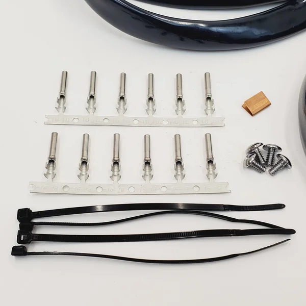 Handlebar Wiring Harness Kit with BLACK Switches for 1996-2006 Harley Touring, Softail, Dyna, V-Rod, FXR & Sportster – With Hardware, Zip-ties, Heat Shrink, Molex Connectors, Wiring Diagram – 48” Long - Image 8