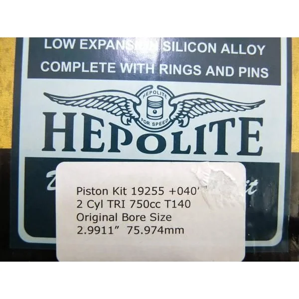 Hepolite Piston Kit +40'' 750cc T140/ TR7