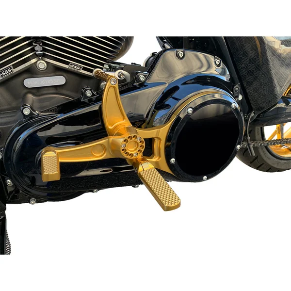 HHI Dominator Mid Control Conversion Kit for 2015-2023 Harley Touring* - Gold - Image 3