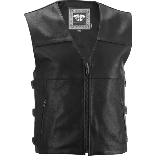 Highway 21 12-Gauge Leather Vest - No Shipping to CA or NY
