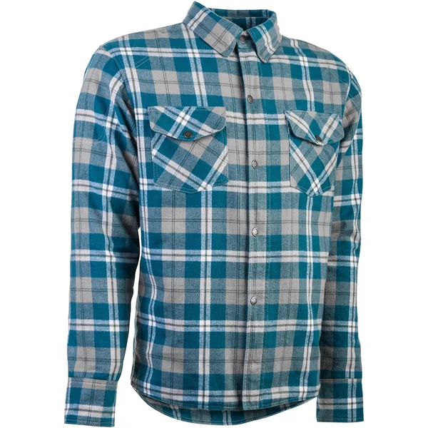 Highway 21 Marksman LE Riding Flannel - Grey/Blue