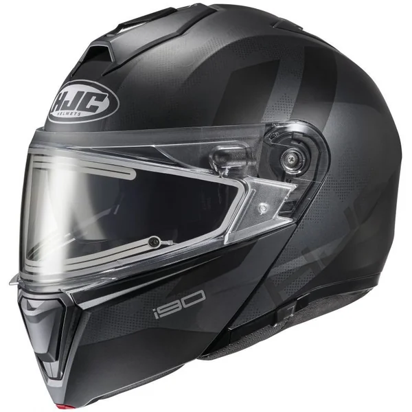 HJC i90 Syrex Black Modular Snow Helmet - Electric Shield