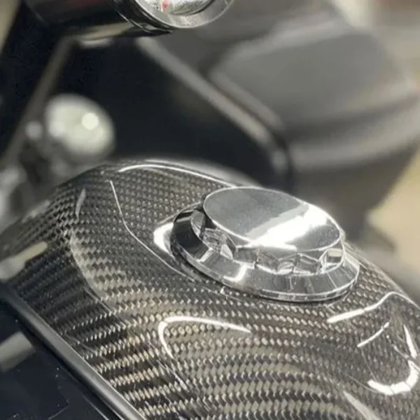 Hofmann Designs 12-Point Signature Series Gas Cap for Harley - Polished - Image 5