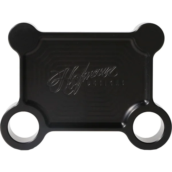 Hofmann Designs Billet Pull Back Plate for Harley Batwing - Black - Image 2