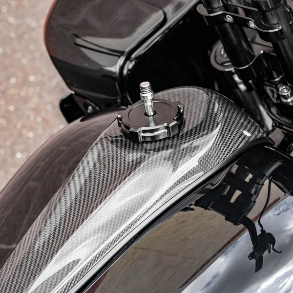 Hofmann Designs Vented Moto X Gas Cap for Harley - Black - Image 5