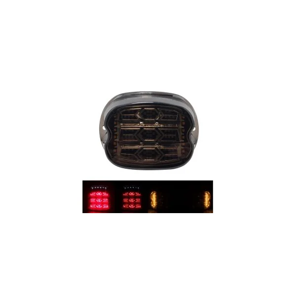 HOGWORKZ® Luminz LED Taillight w/ Plate Light & Signals for Harley-Davidson® Motorcycles