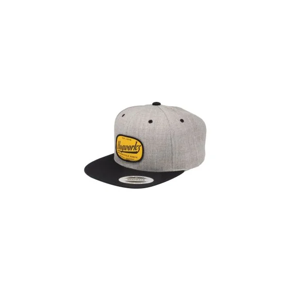 HOGWORKZ® Script Snapback Hat | Grey