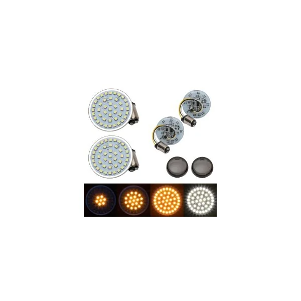 HOGWORKZ® Sequentialz LED Front Turn Signals for Harley-Davidson® | 1157 Base, Bullet Lens