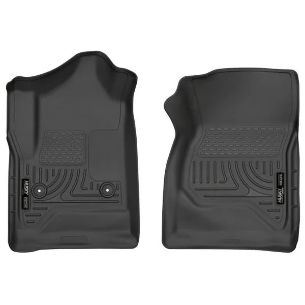 Husky Liners WeatherBeater Front Floor Liners, Black2014-2018 Silverado & GMC Sierra 1500 Standard Cab