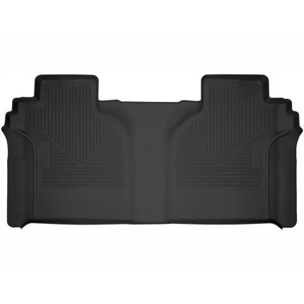 Husky Liners X-Act Contour 2nd Seat Rear Floor Liner (Full Coverage), Black2019-2026 Silverado & GMC Sierra 1500 Crew Cab w/ storage box