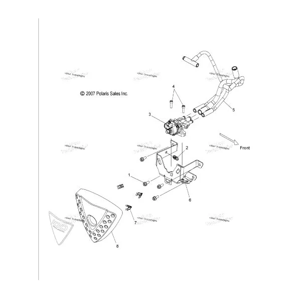 IAC Tube Bracket Cover Idle Air Control Victory 2008 – 2012