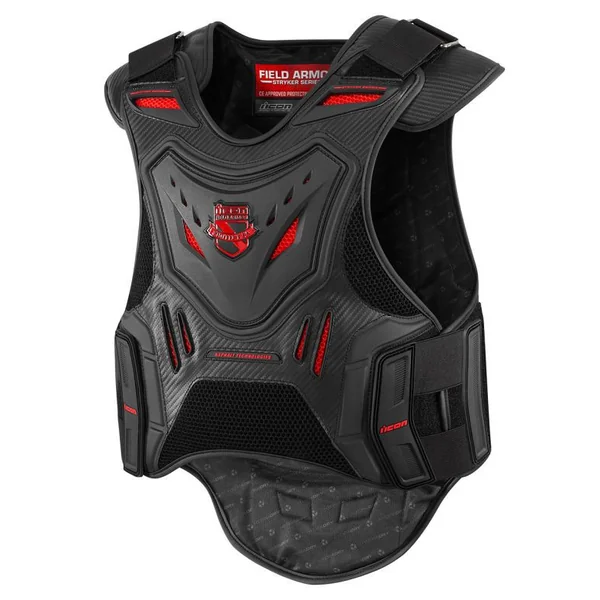Icon Field Armor Stryker Vest - Black/Red