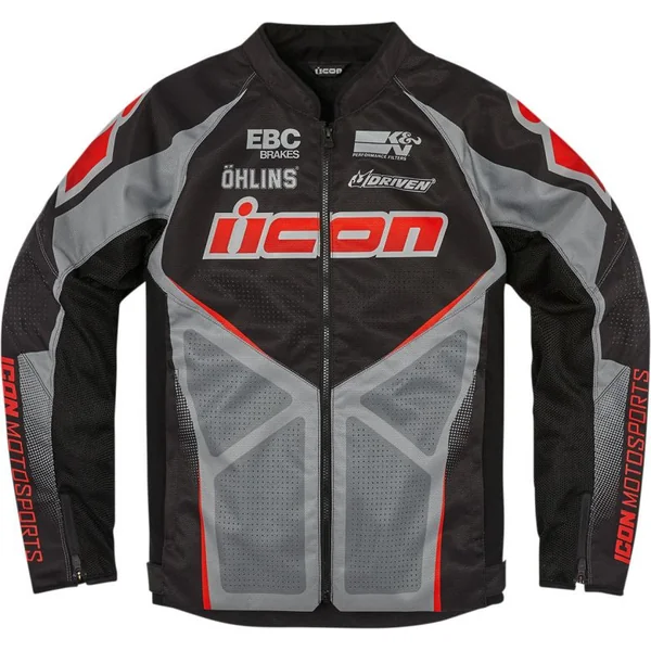 Icon Hooligan Ultrabolt Black Perforated Jacket