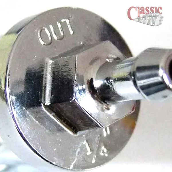 In Line 1/4 Glass/ Chrome Fuel Filter - Image 2