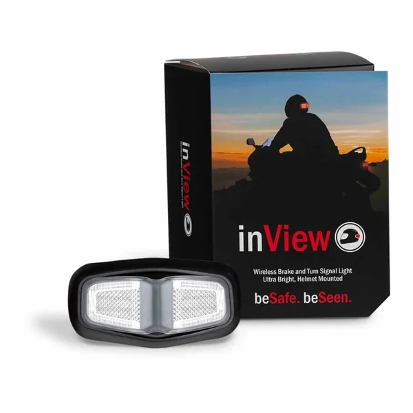 inVIEW Wireless Helmet Brake & Turn Signal System with Clear Lens - Image 2