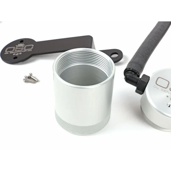 J&L OSC 3.0 Oil Separator, Clear/Satin Anodized2014-2018 Silverado & GMC Sierra 1500 5.3L & 6.2L - Image 4