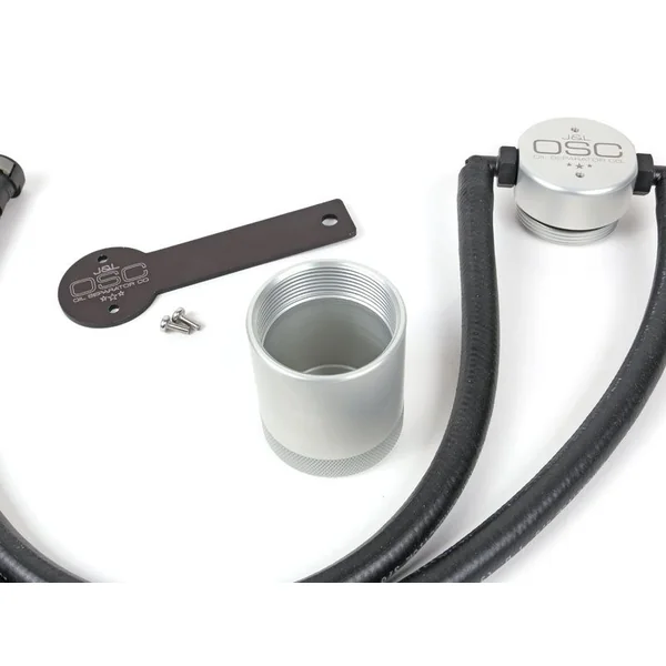 J&L OSC 3.0 Oil Separator, Clear/Satin Anodized2016-2024 Camaro SS - Image 3