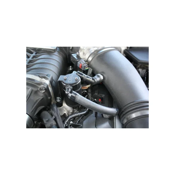 J&L OSC 3.0 Oil Separator, Driver Side, Black Anodized2015-2017 Ford Mustang GT with Roush/VMP Supercharger