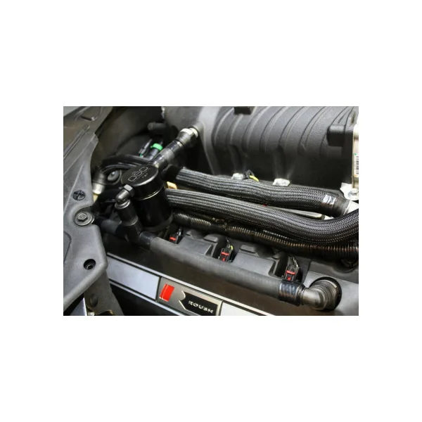 J&L OSC 3.0 Oil Separator, Passenger Side, Black Anodized2015-2017 Ford Mustang GT with Roush/VMP Supercharger