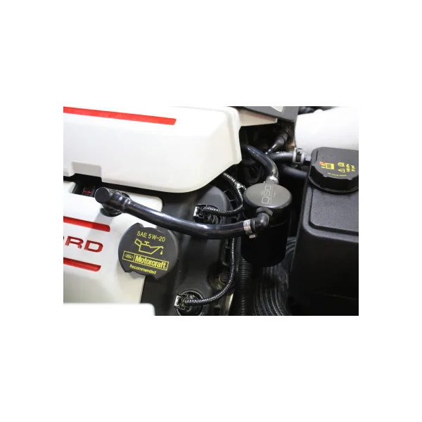 J&L OSC 3.0 Oil Separator, Passenger Side, Black Anodized2015-2017 Mustang GT & 2015-2020 Mustang GT350