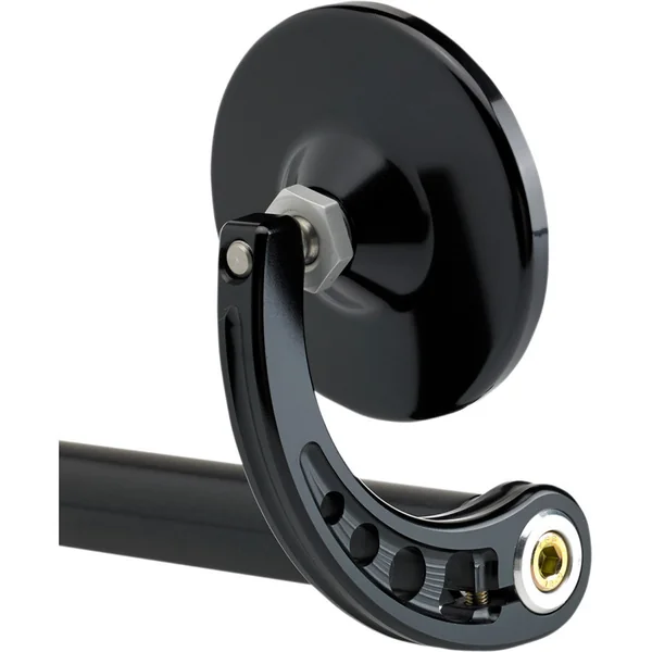 Joker Machine 3-1/4" Round Black Bar End Mirror - Image 2