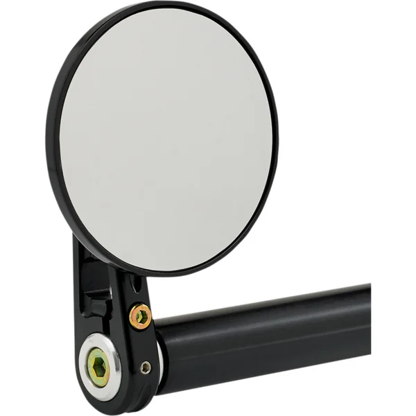 Joker Machine 3-1/4" Round Black Bar End Mirror - Image 3
