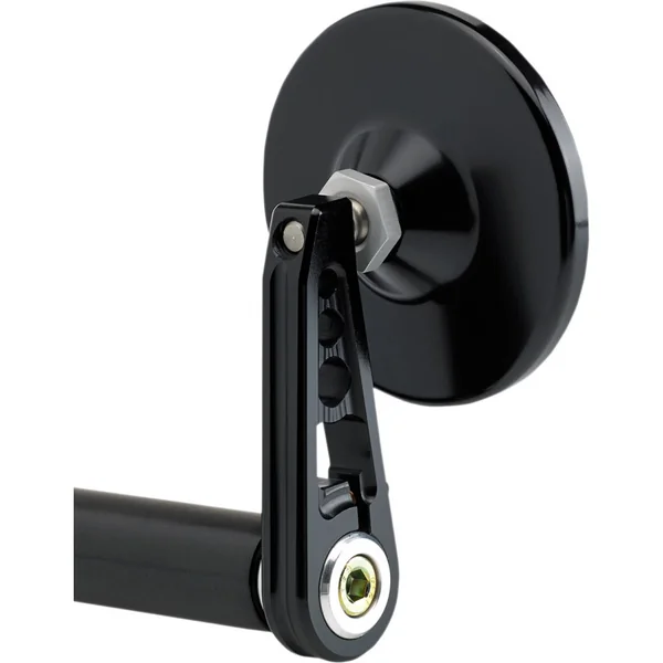 Joker Machine 3-1/4" Round Black Bar End Mirror - Image 4