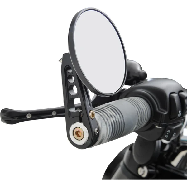Joker Machine 3-1/4" Round Black Bar End Mirror - Image 5