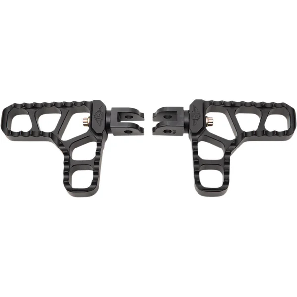 Joker Machine Billet Adjustable Serrated Heel Driver Foot Pegs for M8 Harley Softail - Black