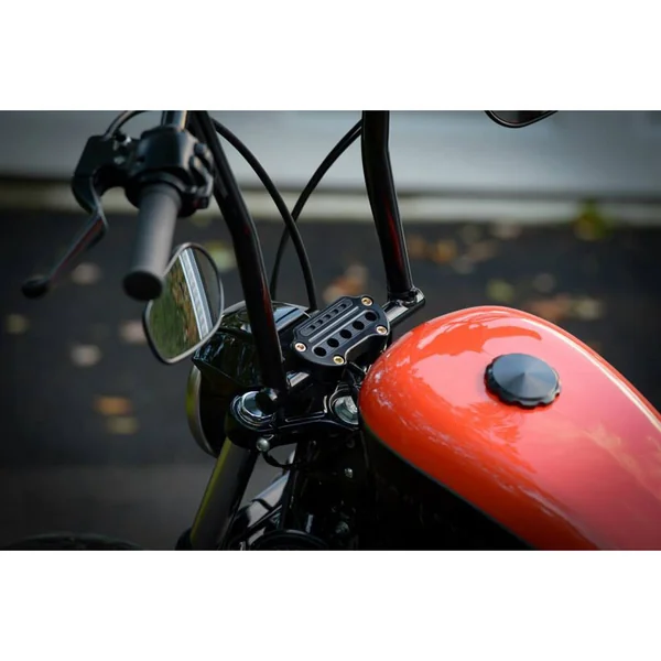 Joker Machine Indicator Light Handlebar Top Clamp for Harley - Black - Image 6