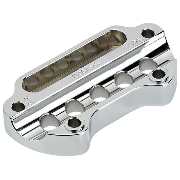 Joker Machine Indicator Light Handlebar Top Clamp for Harley - Chrome - Image 3