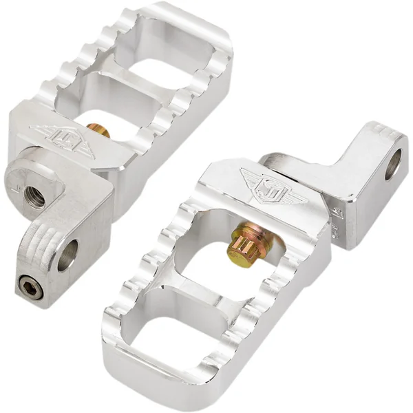 Joker Machine Stubby Serrated Adjustable Foot Pegs for Harley Sportster 48 & 72 - Image 2