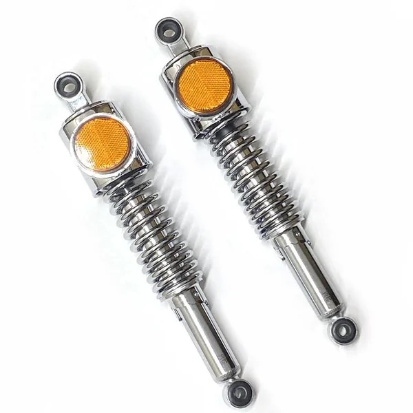 Kawasaki Z1 KZ900 Shock Absorbers Eye To Eye 350mm Chrome 45014-072 - Image 2