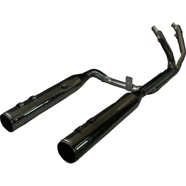Khrome Werks 2-2 3-Step Dominator Exhaust for 2017-2023 Harley Touring - Eclipse w/ Race Tip