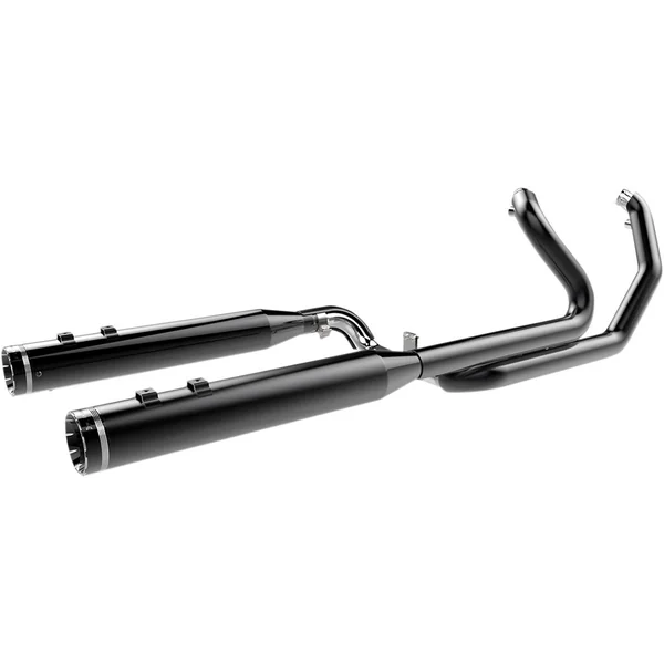 Khrome Werks 2-Into-2 Exhaust System with Two-Step Crossover Headers for 2009-2016 Harley Touring - Black - Image 2