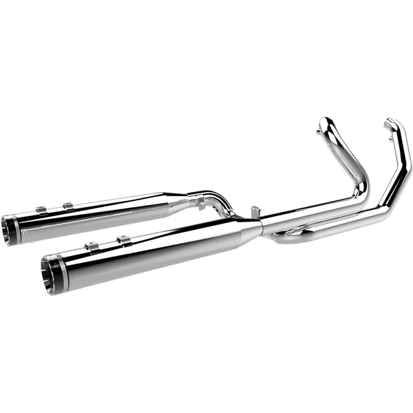Khrome Werks 2-Into-2 Exhaust System with Two-Step Crossover Headers for 2009-2016 Harley Touring - Chrome - Image 2