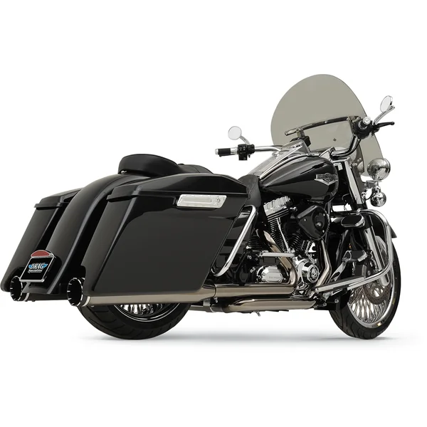 Khrome Werks 2-Into-2 Exhaust System with Two-Step Crossover Headers for 2009-2016 Harley Touring - Eclipse - Image 2