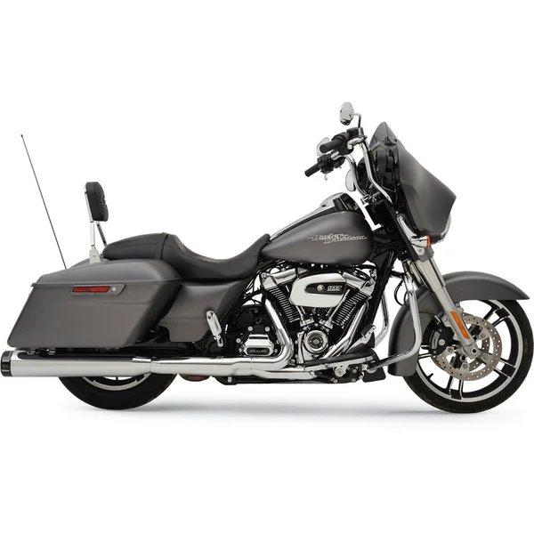Khrome Werks 4.50" HP-Plus Slip-On Mufflers for 2017-2024 Harley Touring - Chrome / Black Klassic Tip - Image 2