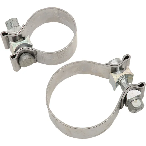 Khrome Werks Stainless Steel Exhaust Muffler Clamps for 2017-2020 Harley Touring