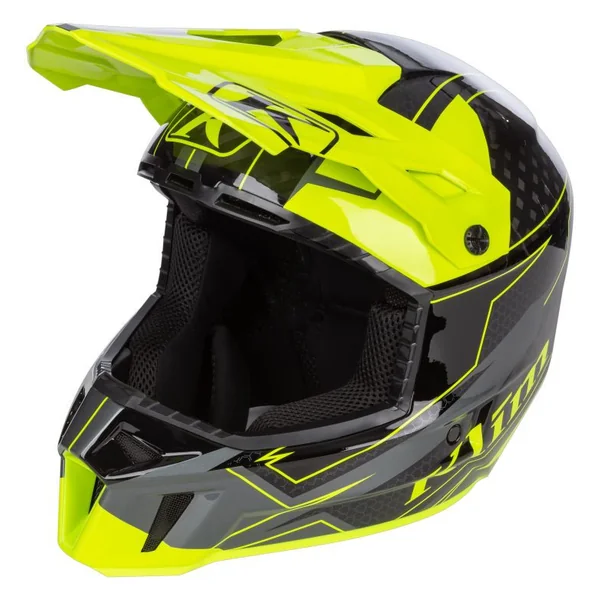 Klim F3 Carbon Velocity Hi-Viz Snow Helmet