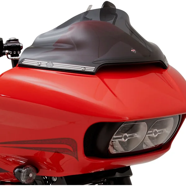 Klock Werks® Flare™ Series Windshield Trim for 2015-2020 Harley-Davidson Road Glide FLTRX/S/FLTRU/K Models - Black Contrast - Requires Mounting Hardware - Wrapper - Made in U.S.A.