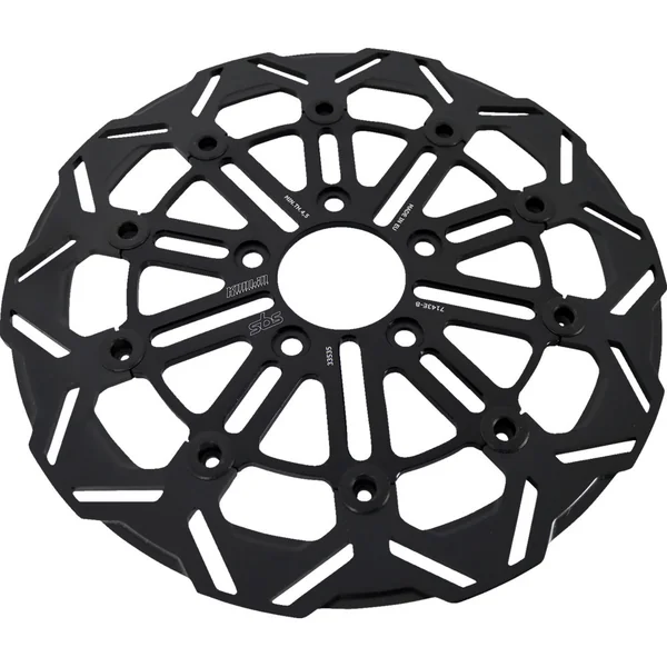 Kodlin by SBS 10-Spoke Front Brake Rotor for 2018-2025 Harley Softail - Black - Image 3