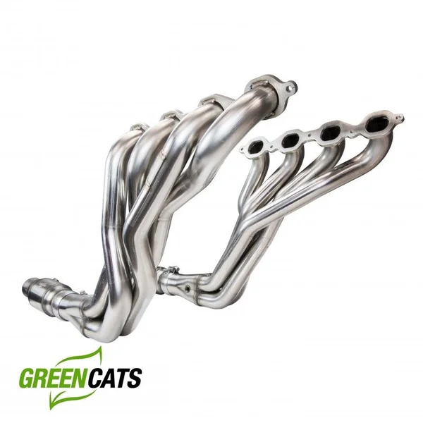 Kooks 1-7/8" Long Tube Headers w/ GREEN Catted Connection Pipes2016-2024 Camaro SS ZL1