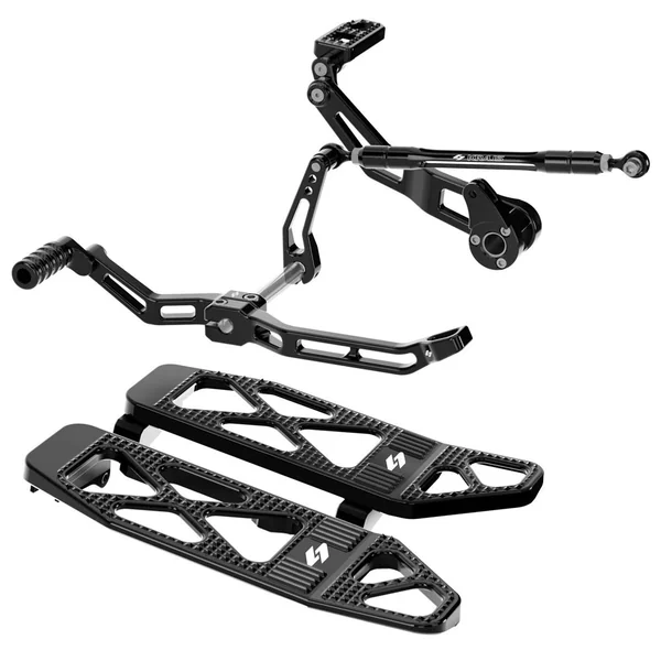 Kraus Max Lean Foot Controls and Floorboard Kit for 2017-2024 Harley Touring