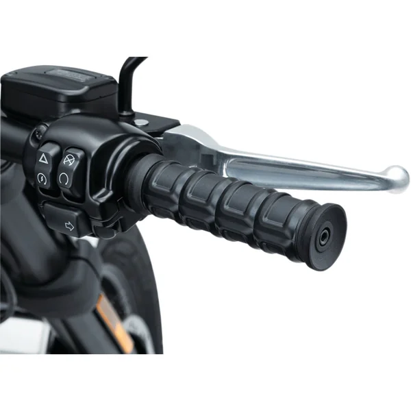 Kuryakyn Dillinger Grips for Harley Electronic Throttle - Black - Image 2
