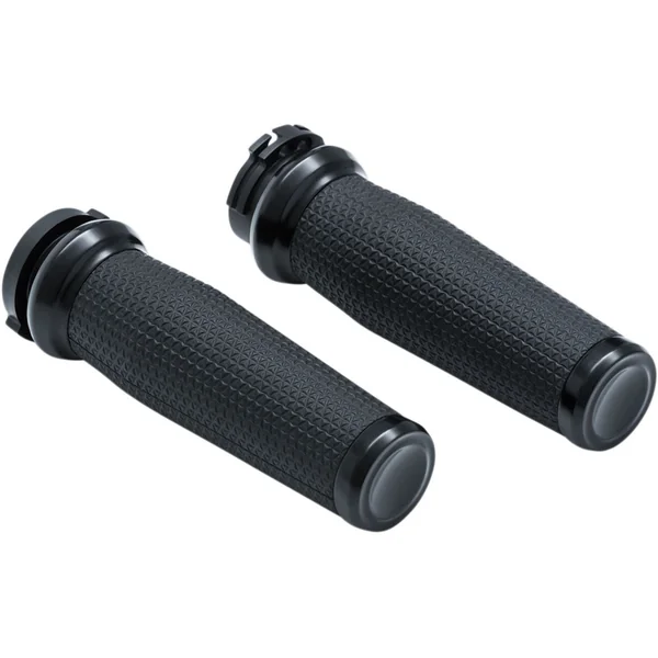 Kuryakyn Thresher Grips for Harley Dual Cable - Satin Black