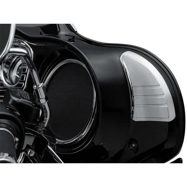 Kuryakyn Tri-Line Inner Fairing Cover Plates for 2014-2020 Harley Touring - Chrome - Image 2