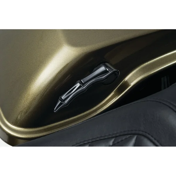Kuryakyn Zombie Saddlebag Latch Handles for 2014-2020 Harley Touring - Black - Image 2
