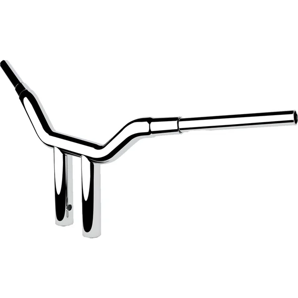 LA Choppers 1-1/2" One-Piece 10" Straight Kage Fighter T-Bar Handlebars for 2024 Harley Touring - Chrome - Image 2